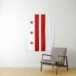 Washington DC-Flagge Wandteppich