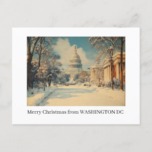 Washington DC Frohe Weihnachts-Postkarte Feiertagspostkarte