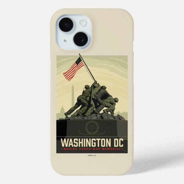 Washington, DC | Gedenkstätte des Marine Corps Case-Mate iPhone Hülle (Rückseite)
