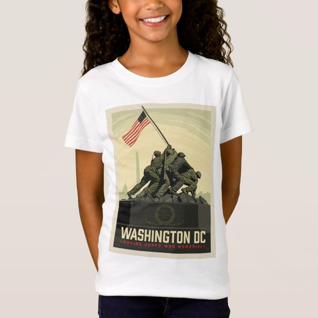 Washington, DC | Gedenkstätte des Marine Corps T-Shirt (Vorderseite)