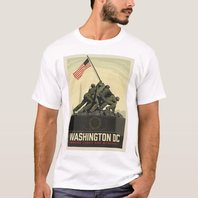 Washington, DC | Gedenkstätte des Marine Corps T-Shirt (Vorderseite)