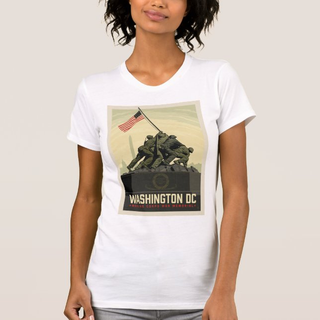 Washington, DC | Gedenkstätte des Marine Corps T-Shirt (Vorderseite)