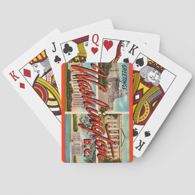 Washington DC Grußkarten Spielkarten (Rückseite)