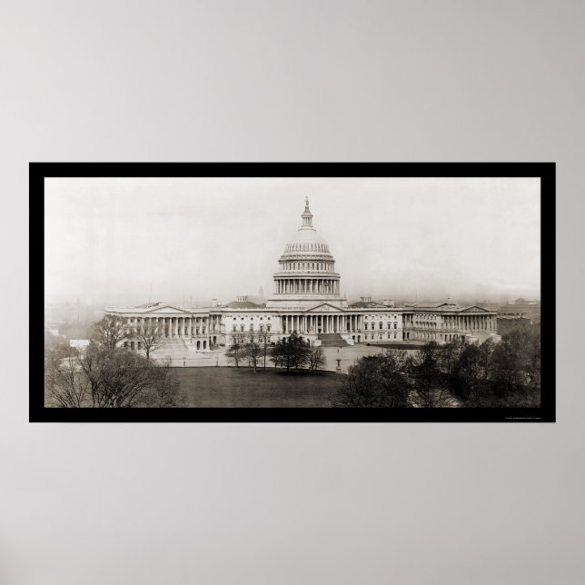 Washington DC Hauptstadt Foto 1906 Poster (Vorne)