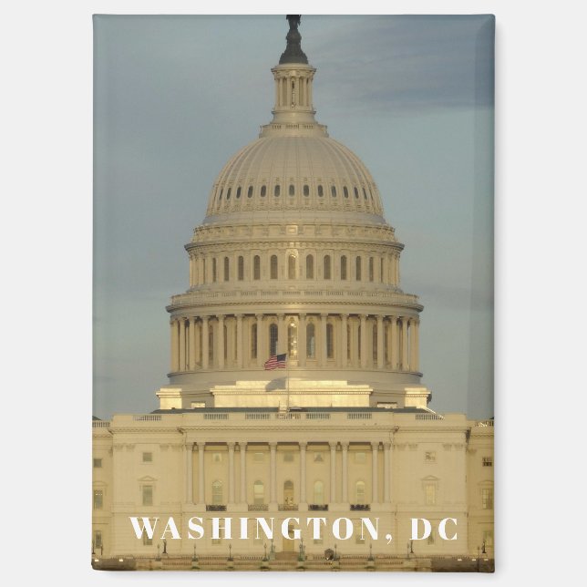Washington, DC Hauptstadt Gebäude Magnet (Vorderseite)