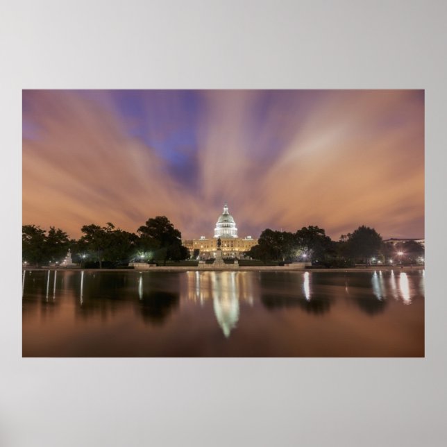Washington DC, Hauptstadt Gebäude Poster (Vorne)