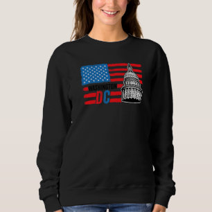Washington DC Hauptstadt Hill American Flag USA Pr Sweatshirt