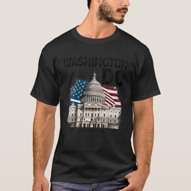 Washington DC Hauptstadt Hill USA Souvenirs Gesche T-Shirt (Vorderseite)