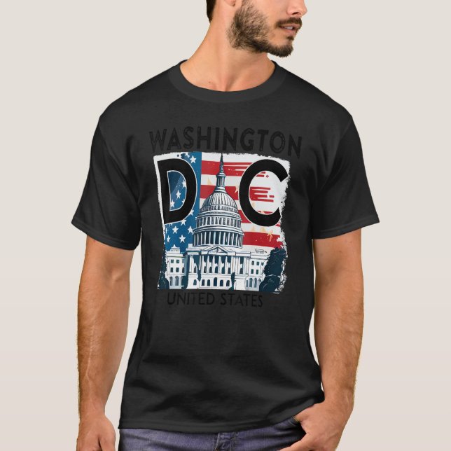 Washington DC Hauptstadt Hill USA Souvenirs Men Wo T-Shirt (Vorderseite)