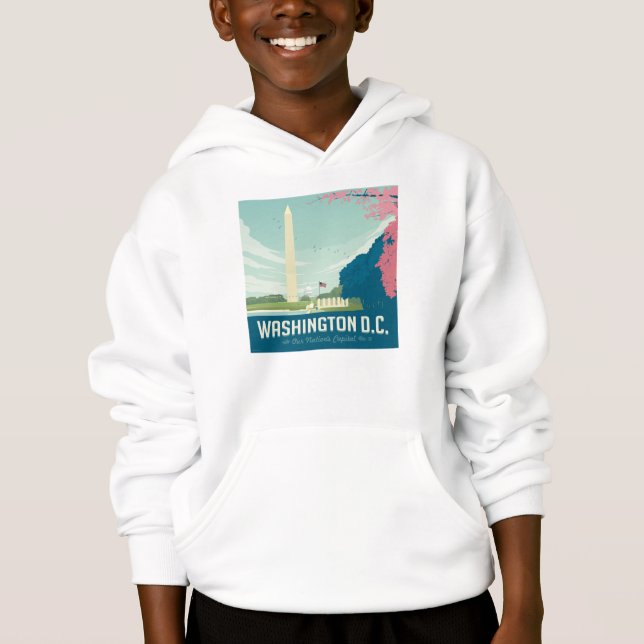 Washington DC | Hauptstadt unserer Nation Hoodie (Vorderseite)