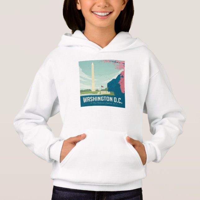 Washington DC | Hauptstadt unserer Nation Hoodie (Vorderseite)