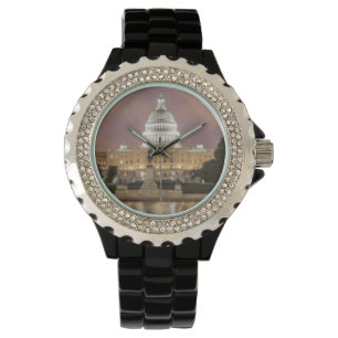 Washington DC, Hauptstadts-Gebäude Armbanduhr