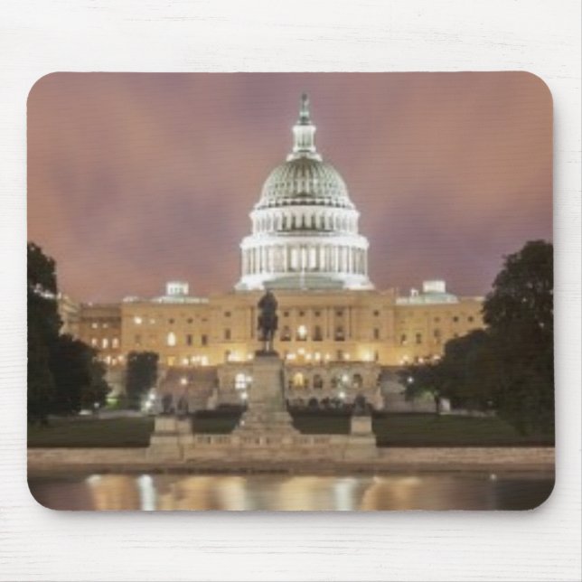 Washington DC, Hauptstadts-Gebäude Mousepad (Vorne)