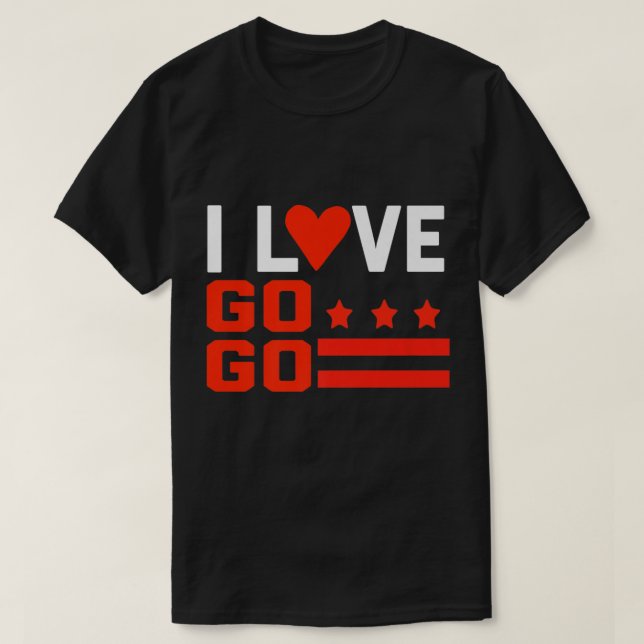 Washington DC I Liebe GoGo Musikgeschenk für Kinde T-Shirt (Design vorne)