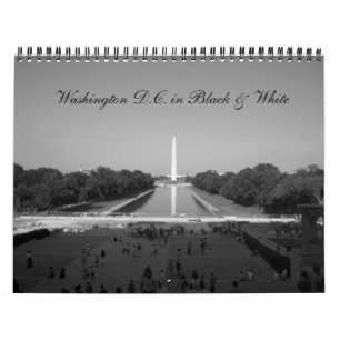 Washington DC in Schwarzem u. im Weiß Kalender