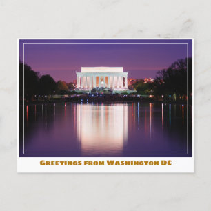 Washington DC Jefferson Memorial w Cherry Tree Postkarte