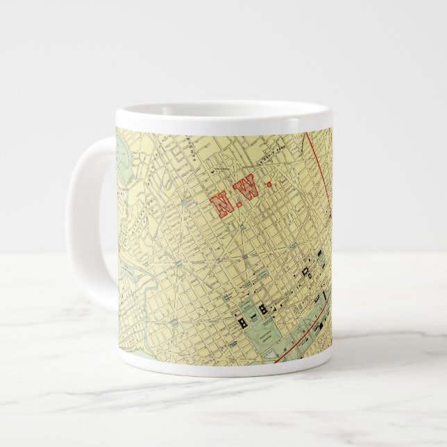 Washington, DC Jumbo-Tasse (Vorderseite Links)