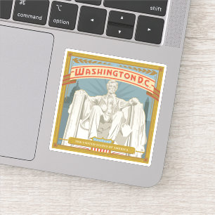Washington DC   Lincoln Memorial Aufkleber