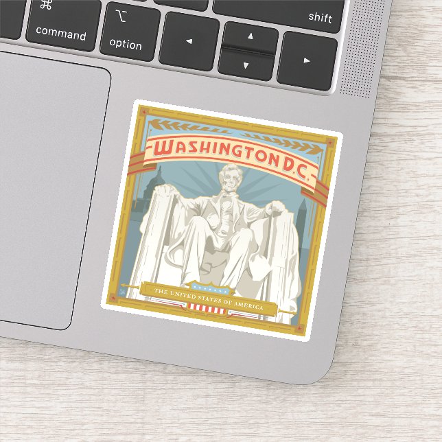 Washington DC | Lincoln Memorial Aufkleber (Detail)