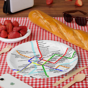 Washington dc Metro Plate Pappteller