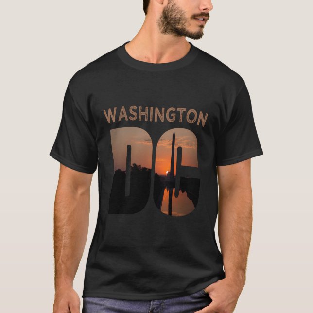 Washington DC Monument Skyline Vacation T-Shirt (Vorderseite)