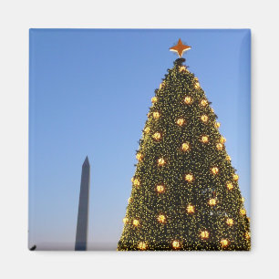 Washington DC Nationaler Weihnachtsbaum in der Däm Magnet