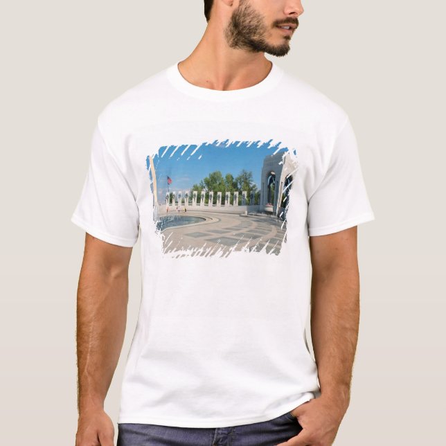 Washington, DC, nationales WWII Denkmal T-Shirt (Vorderseite)