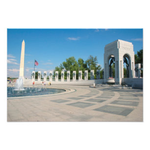 Washington, DC, Nationales WWII-Mahnmal Fotodruck