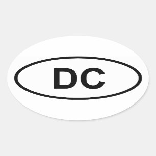 Washington "DC " Ovaler Aufkleber
