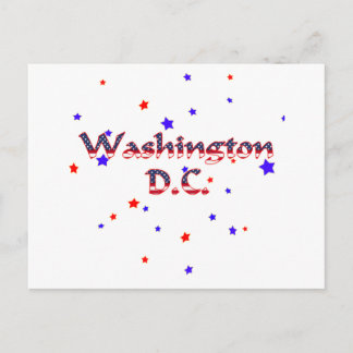 Washington DC Patriotic Stars Postkarte