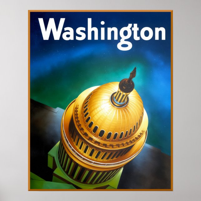 Washington DC Plakat  (Vorne)