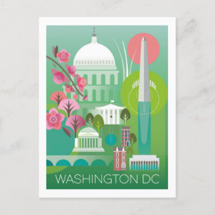 Washington DC Postcard Postkarte