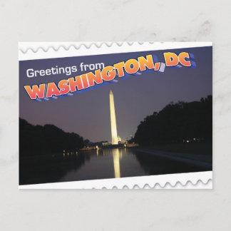 Washington, DC Postcard Washington Monument Postkarte