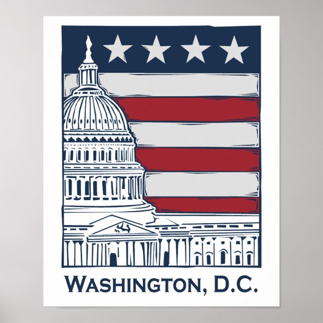 Washington DC Poster (Vorne)