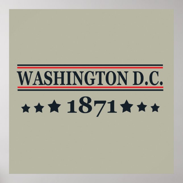 Washington DC Poster (Vorne)