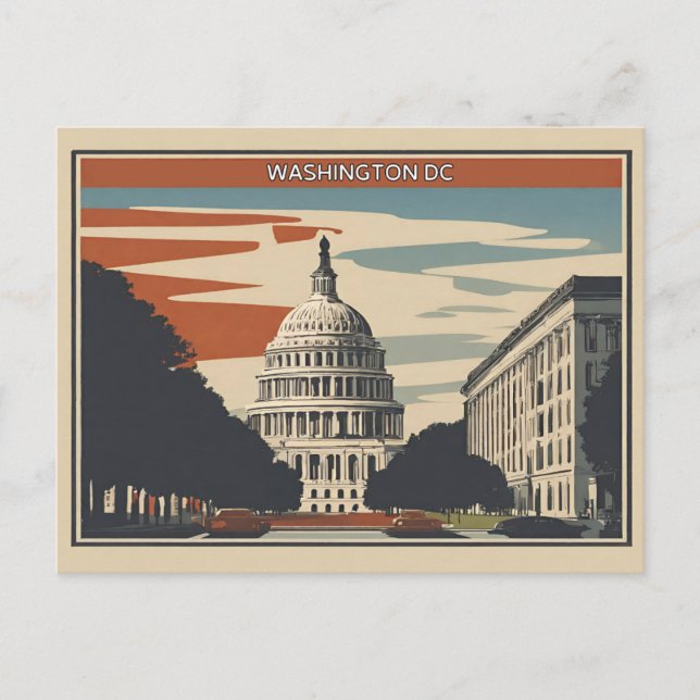 Washington DC Postkarte (Vorderseite)