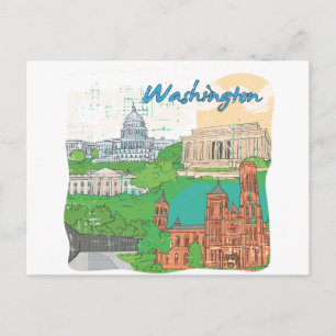 Washington DC Postkarte