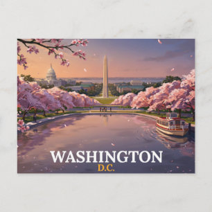 Washington DC Postkarte Kirschblüten-Souvenir