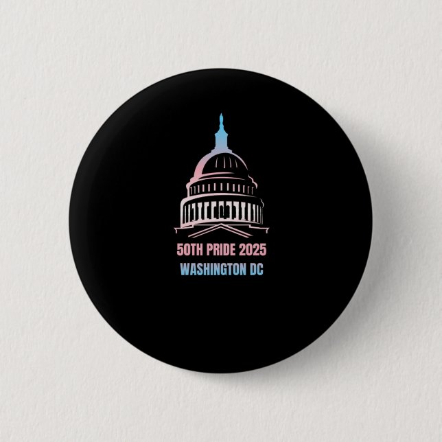 Washington DC Pride 2025 Button (Vorderseite)