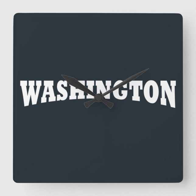 Washington DC Quadratische Wanduhr (Vorderseite)