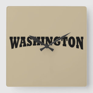 Washington DC Quadratische Wanduhr