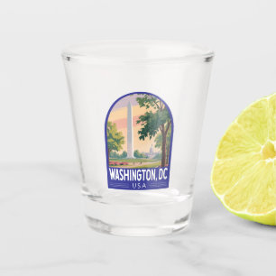 Washington DC Reise Kunst Emblem Schnapsglas