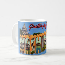 Washington DC Retro Postcard Mug Kaffeetasse
