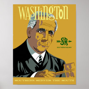 Washington, DC.  Retro-Reiseplakat Poster