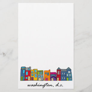 Washington DC Row House Briefpapier