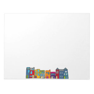 Washington DC Row House Notizblock