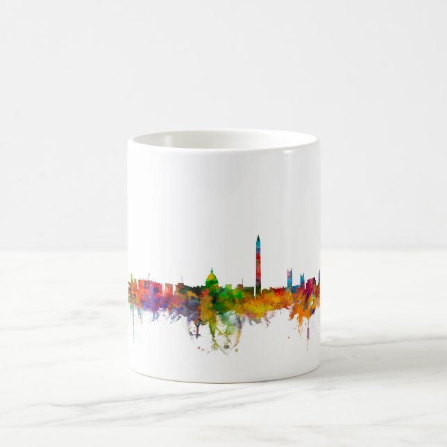Washington DC-Skyline Kaffeetasse (Mittel)