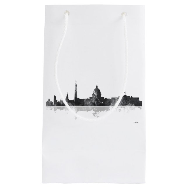 WASHINGTON DC-SKYLINE KLEINE GESCHENKTÜTE (Vorderseite)