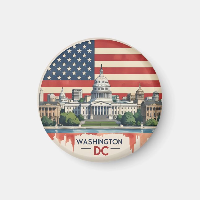 Washington DC Skyline Magnet (Vorne)