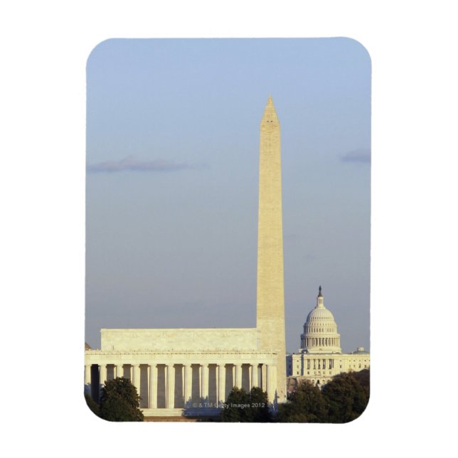 Washington DC Skyline mit dem Gebäude der US-Haupt Magnet (Vertikal)